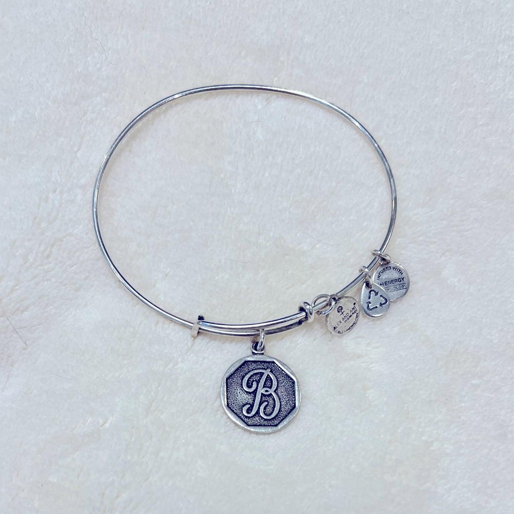 Alex and Ani B Initial Charm Bangle